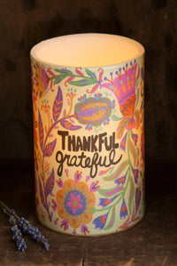 Thankful Flameless Candle