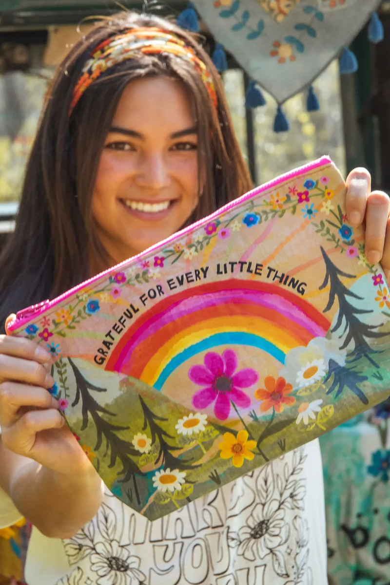 Grateful Zipper Pouch - Cinderella Ranch Boutique