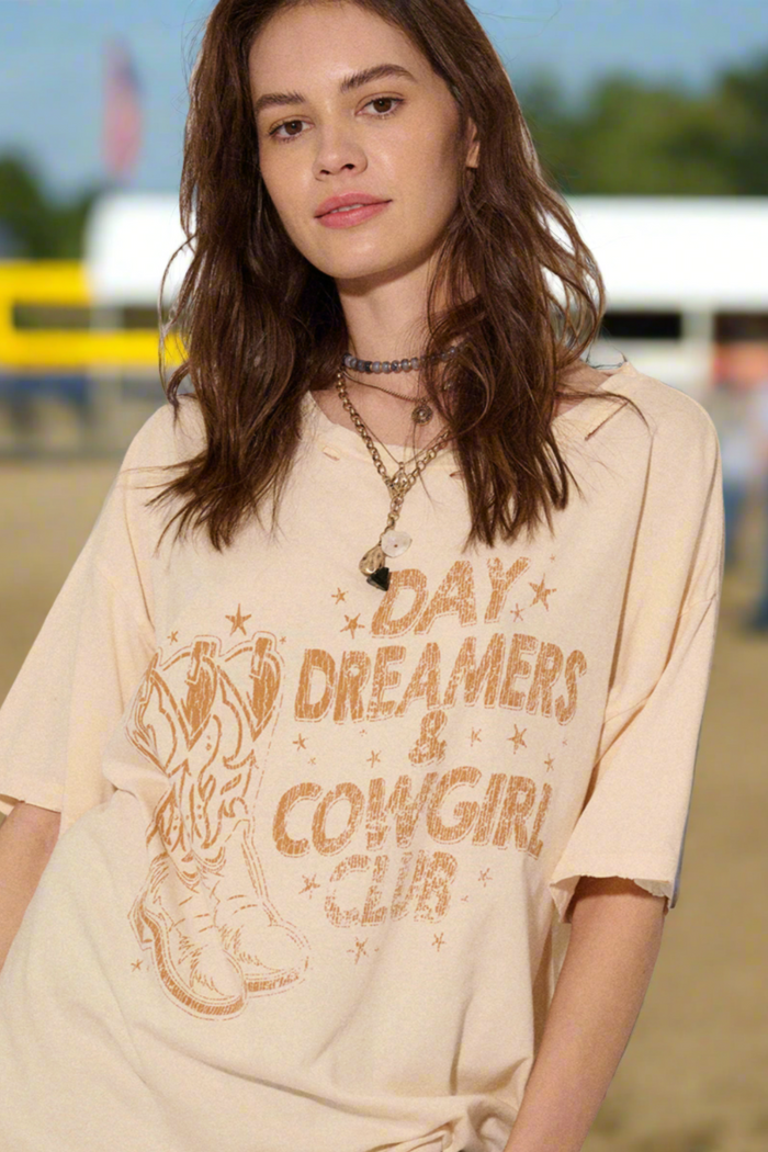 Oversized Cowgirl Club Tee