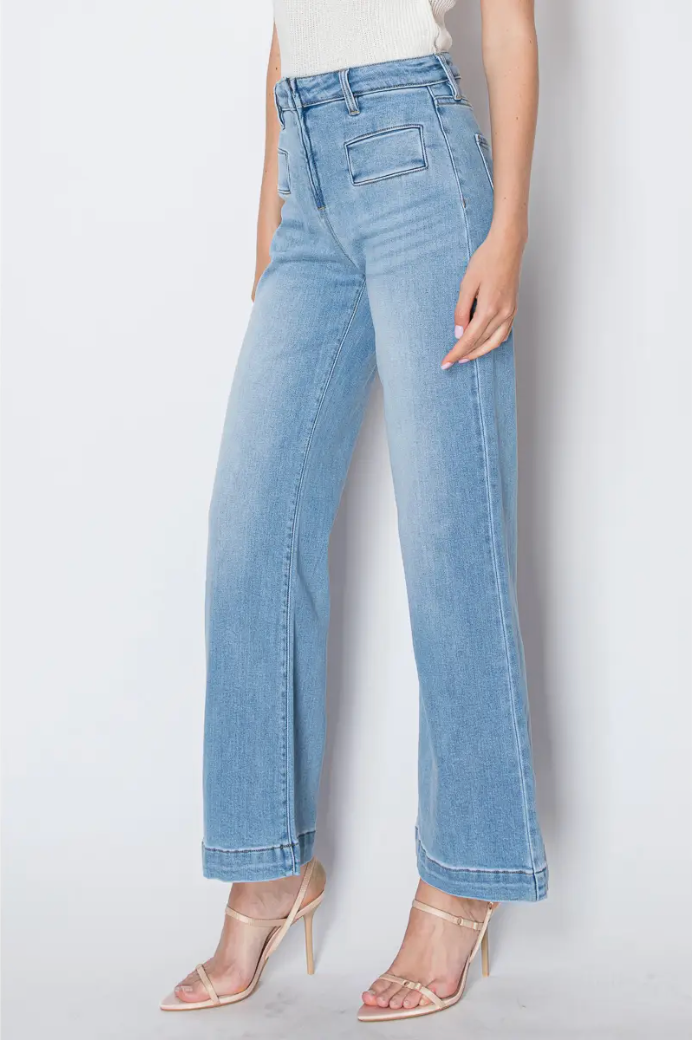 Front Zip Pocket Jean