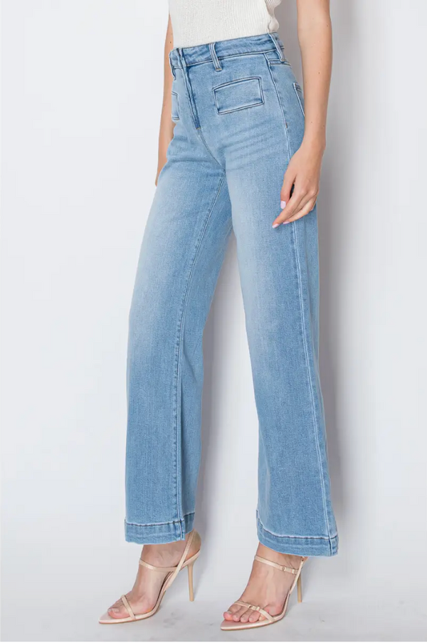Front Zip Pocket Jean