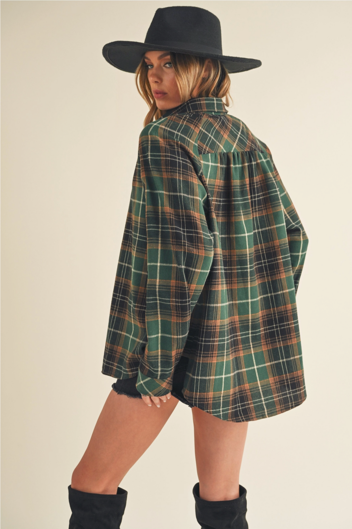 Evergreen Plaid Button Down