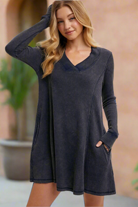 Moxie Waffle Knit Dress