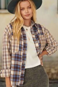 Going Nowhere Plaid Top