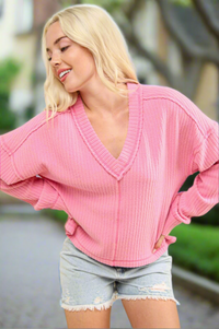 Weekender Waffle Knit Top