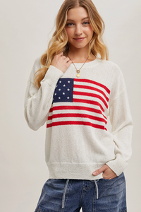 Liberty American Flag Sweater