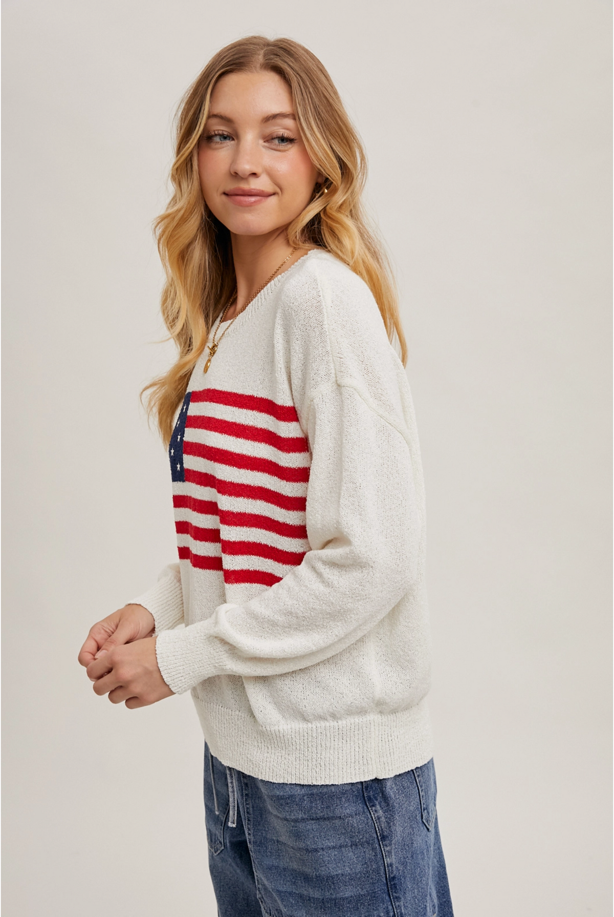 Liberty American Flag Sweater