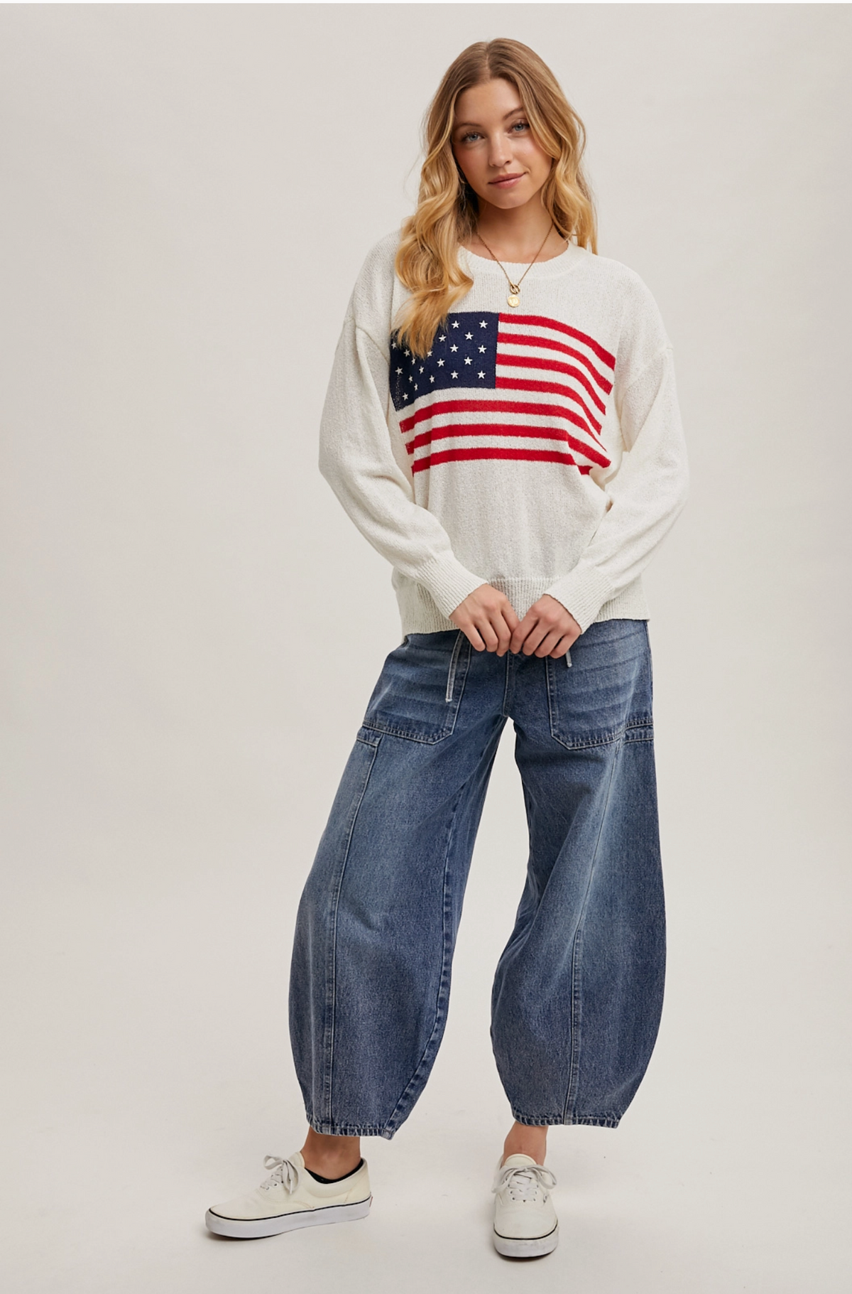 Liberty American Flag Sweater