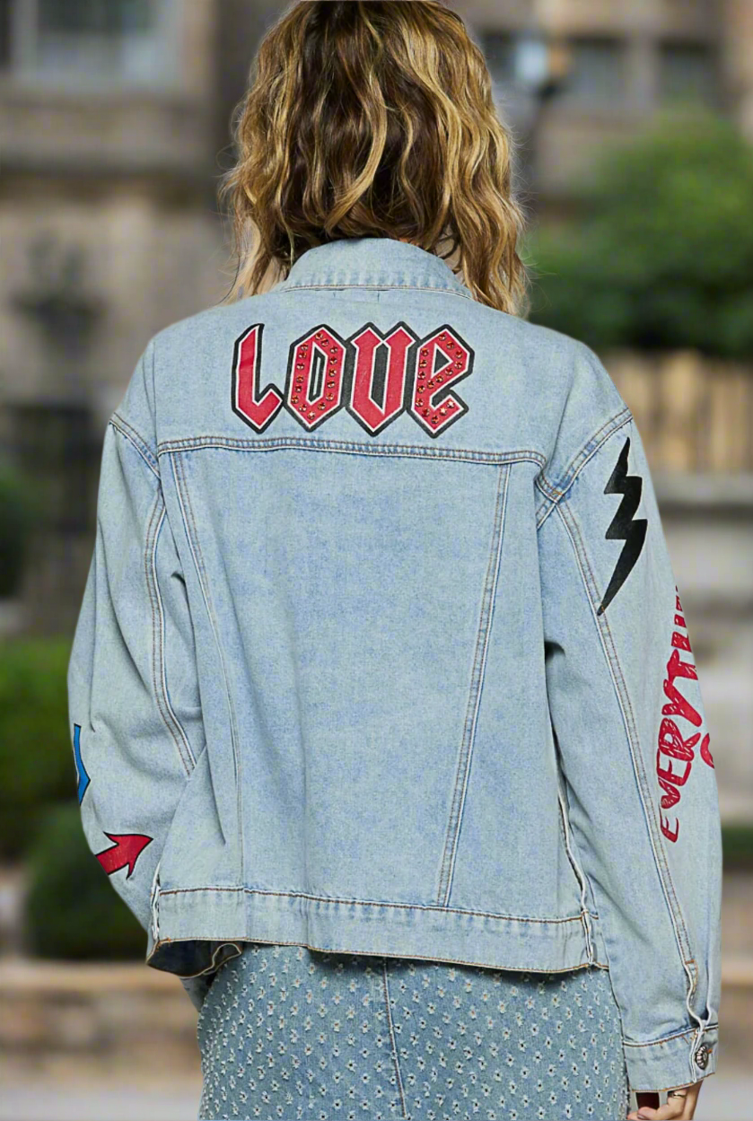 Vintage Road Trip Patch Jacket