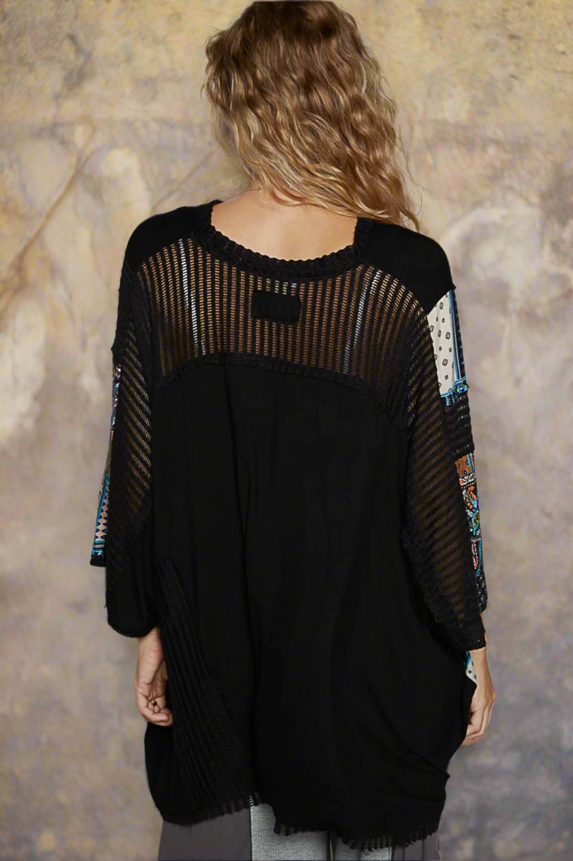 Barracuda Poncho Style Top | Arrival 1/30