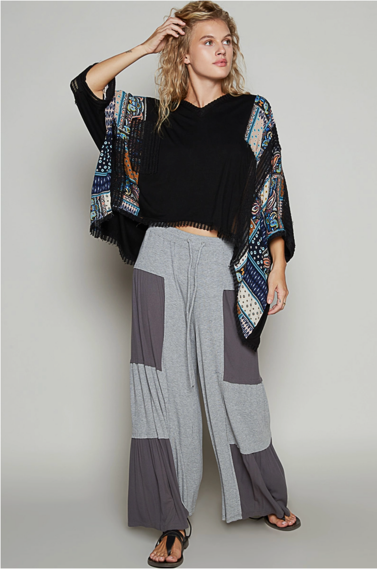 Barracuda Poncho Style Top