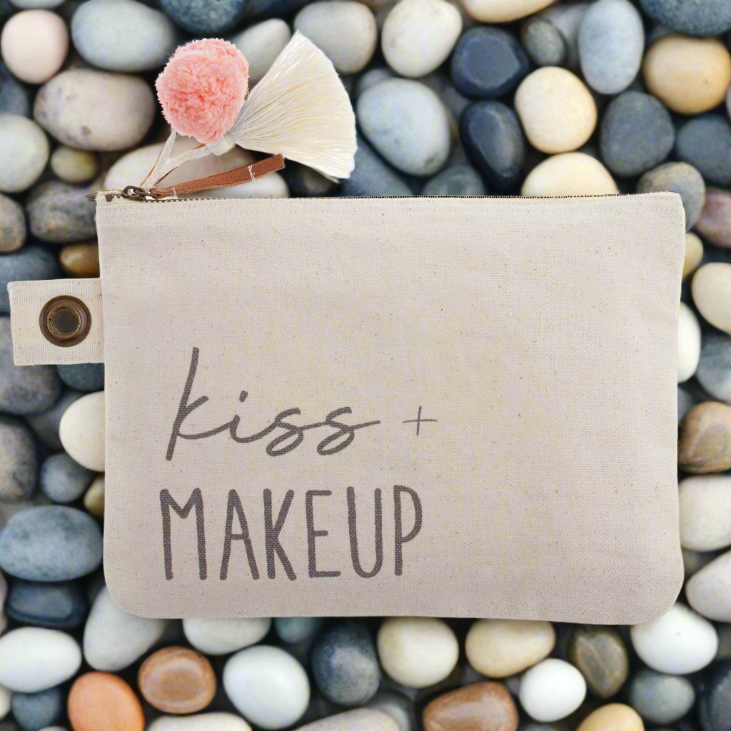 Kiss & Makeup Canvas Bag