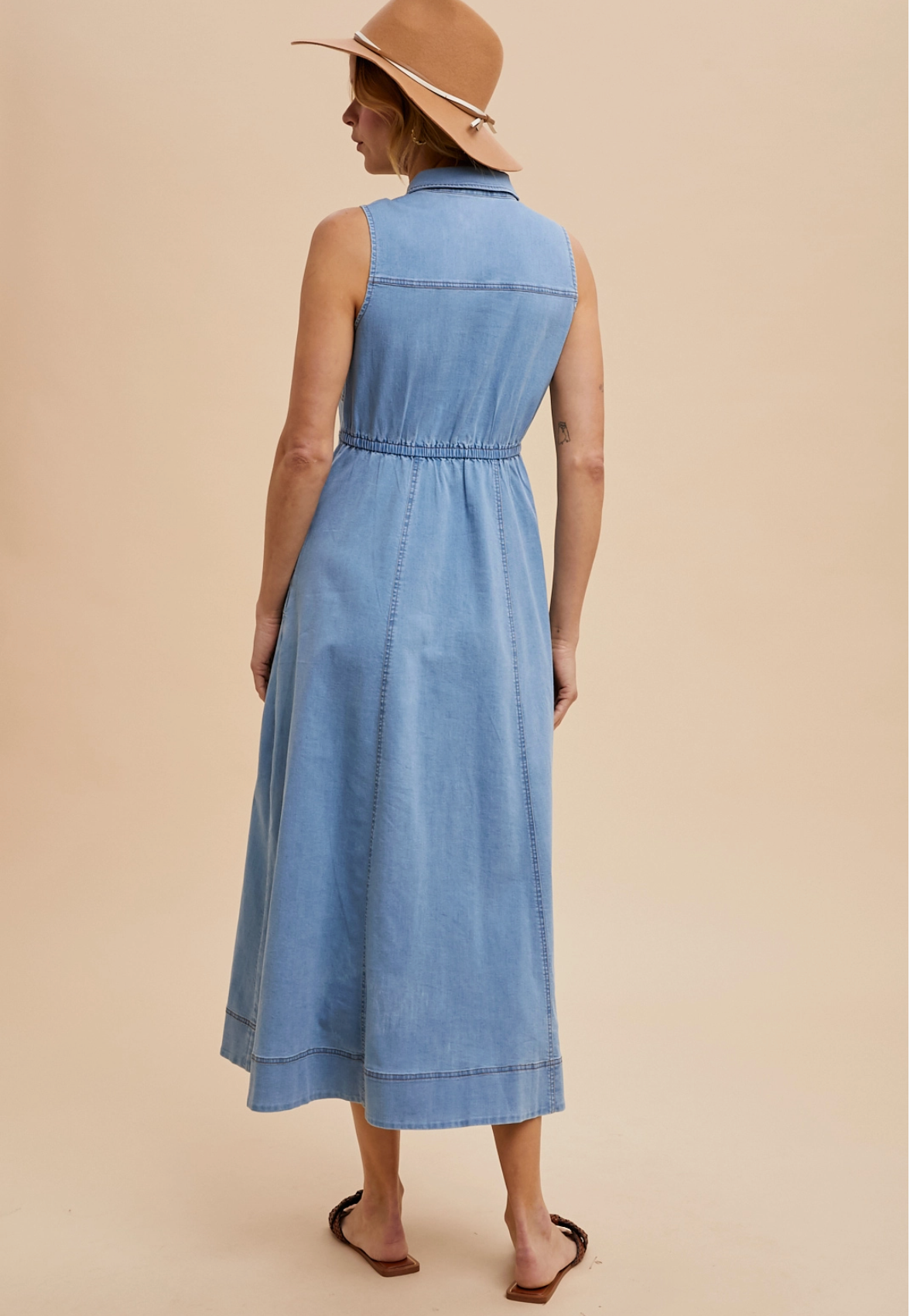 Dusty Roads Denim Dress | Arrival 3/4