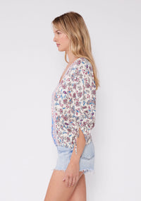 Tessa Mixed Print Top