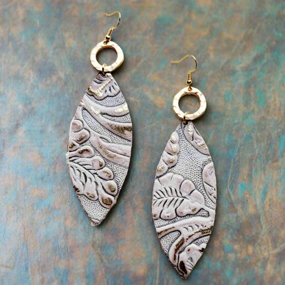 Leather Drop Earrings - Cinderella Ranch Boutique