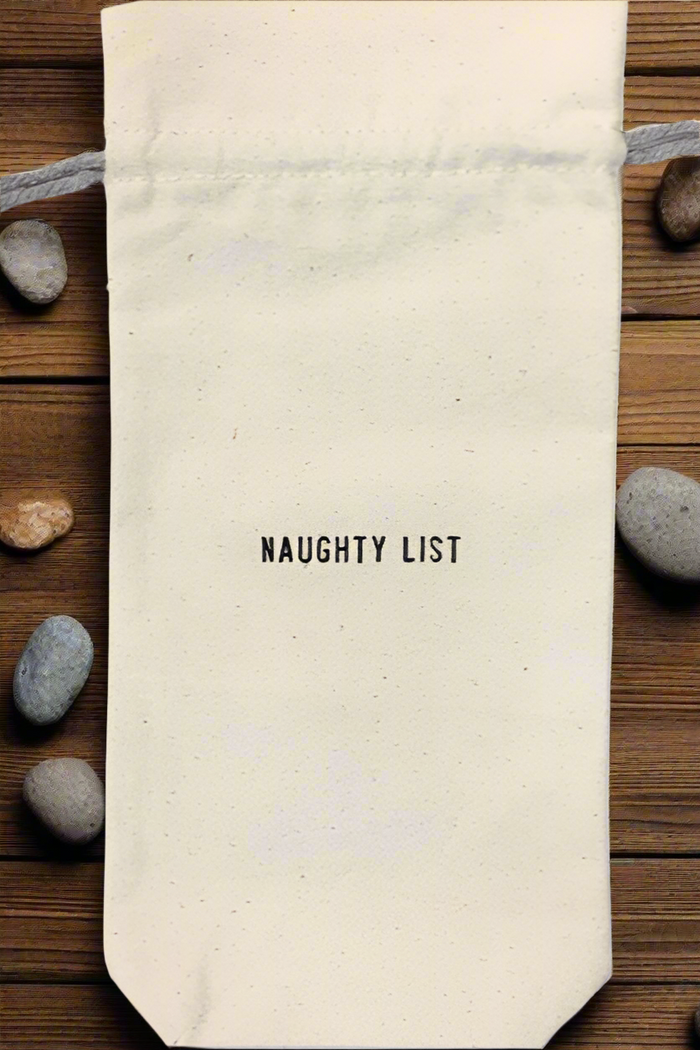 Wine Bag | Naughty List - Cinderella Ranch Boutique